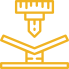 architectural sheet metal icon yellow