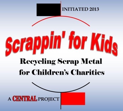 2013 Central Roofing Company Scrappin' for Kids Logo